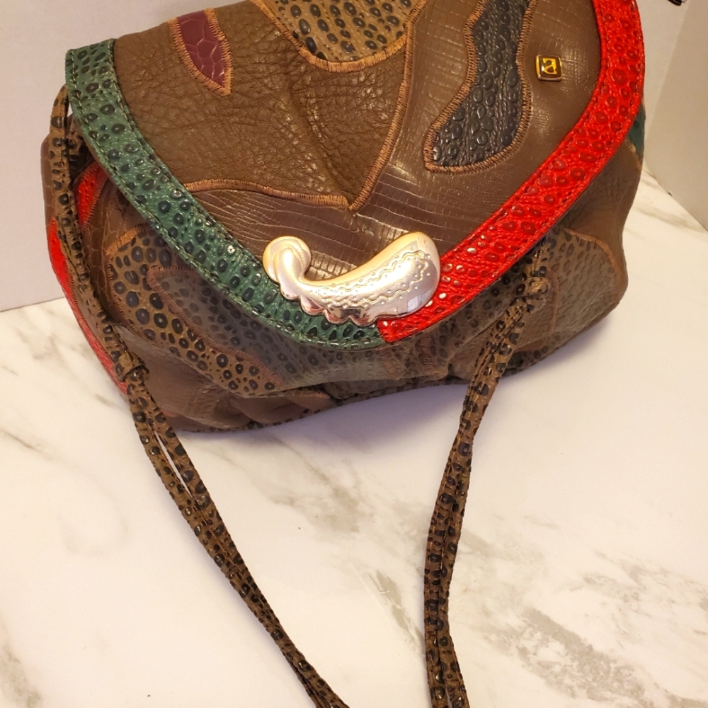 Brown ,red,green Shoulderbag By NAS